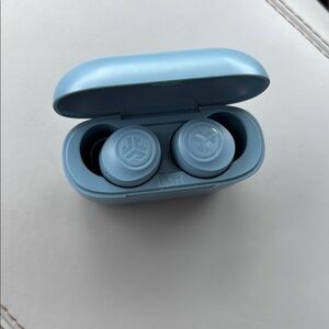 Blue JLAB Wireless Earbuds with Charging Case